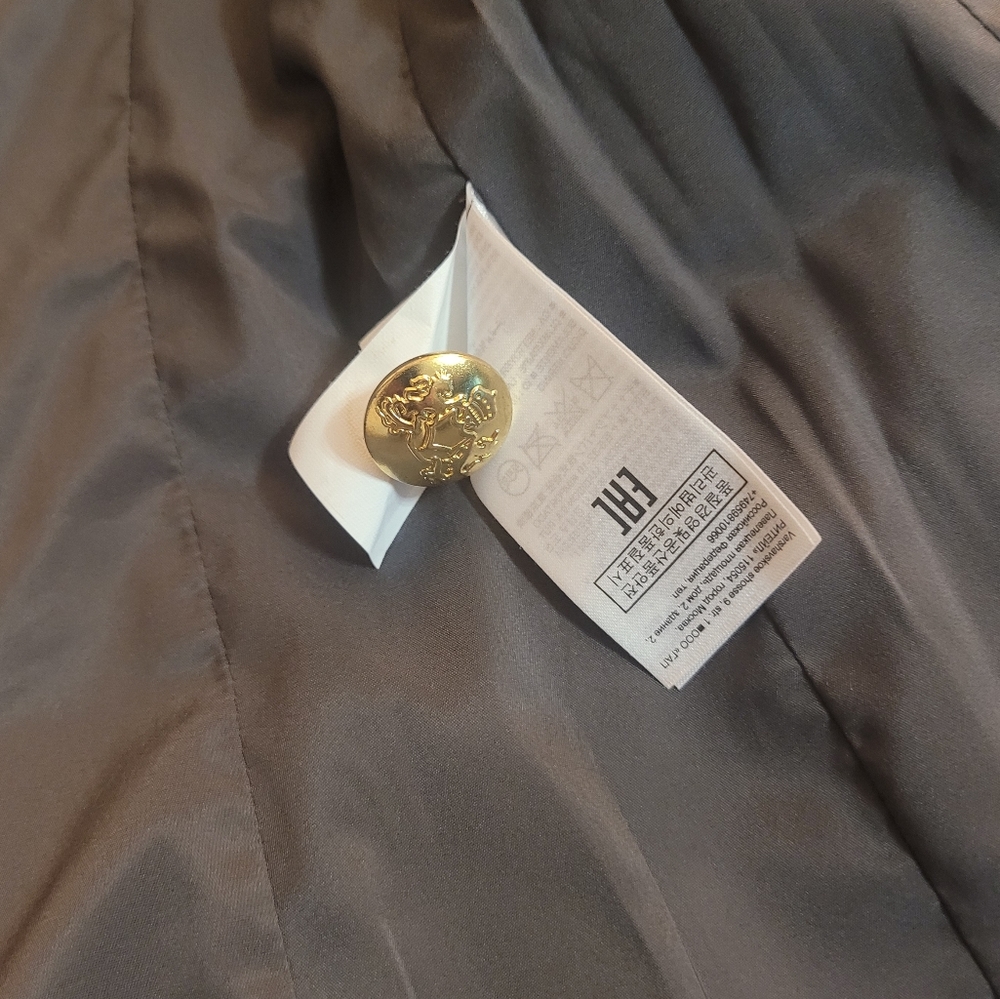 Banana Republic Boyfriend Fit Long Lean Gray Work Career Blazer Size 0 - Picture 8 of 9